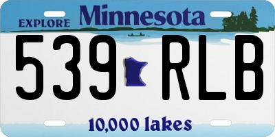 MN license plate 539RLB