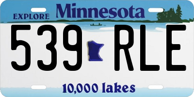 MN license plate 539RLE