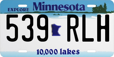MN license plate 539RLH