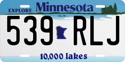 MN license plate 539RLJ