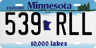 MN license plate 539RLL