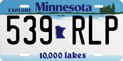 MN license plate 539RLP