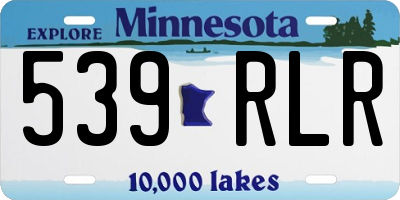 MN license plate 539RLR