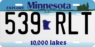 MN license plate 539RLT