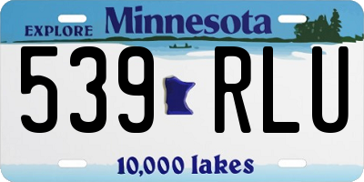 MN license plate 539RLU