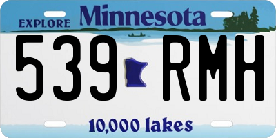 MN license plate 539RMH