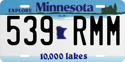 MN license plate 539RMM