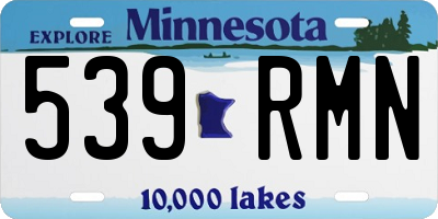 MN license plate 539RMN