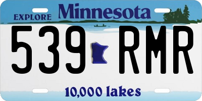 MN license plate 539RMR