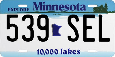 MN license plate 539SEL