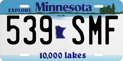 MN license plate 539SMF