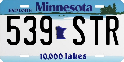 MN license plate 539STR