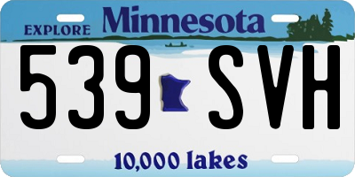 MN license plate 539SVH