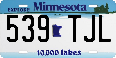 MN license plate 539TJL