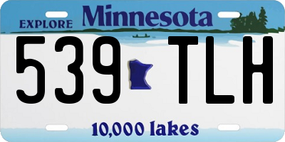 MN license plate 539TLH