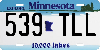 MN license plate 539TLL