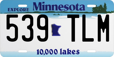 MN license plate 539TLM