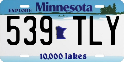 MN license plate 539TLY