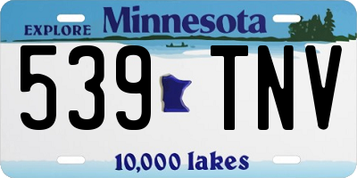 MN license plate 539TNV
