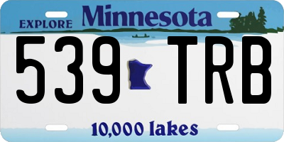 MN license plate 539TRB
