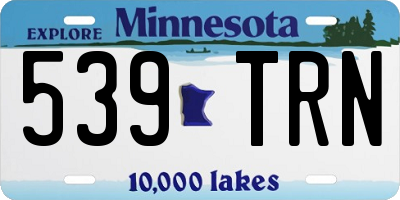 MN license plate 539TRN