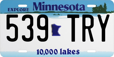 MN license plate 539TRY