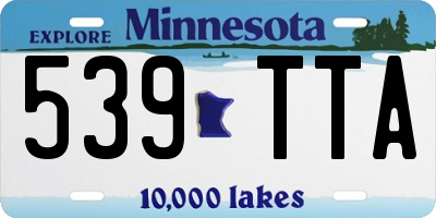 MN license plate 539TTA