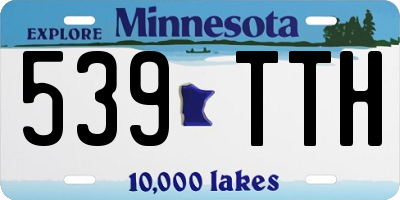MN license plate 539TTH