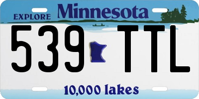 MN license plate 539TTL