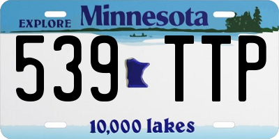 MN license plate 539TTP