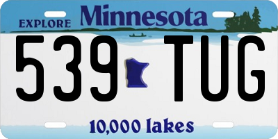 MN license plate 539TUG