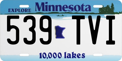 MN license plate 539TVI