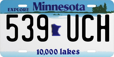 MN license plate 539UCH