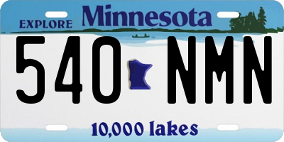 MN license plate 540NMN
