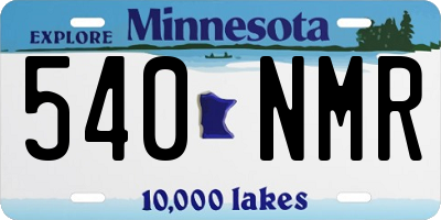 MN license plate 540NMR