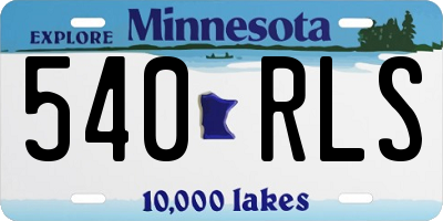 MN license plate 540RLS