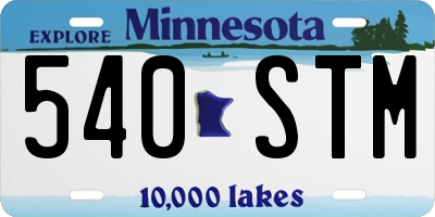 MN license plate 540STM
