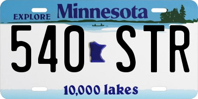 MN license plate 540STR