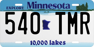 MN license plate 540TMR