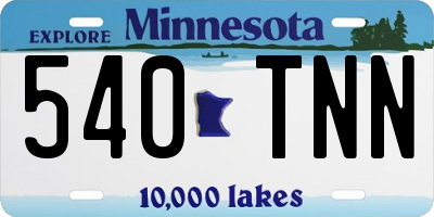 MN license plate 540TNN