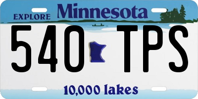 MN license plate 540TPS