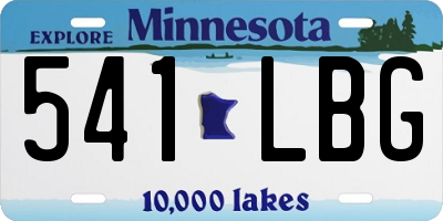 MN license plate 541LBG
