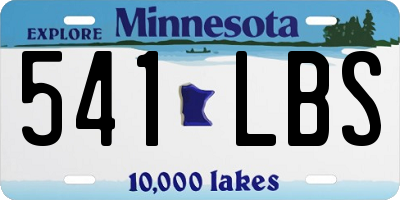 MN license plate 541LBS