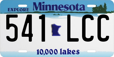 MN license plate 541LCC