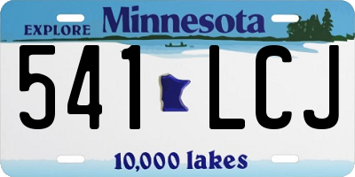 MN license plate 541LCJ