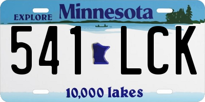 MN license plate 541LCK