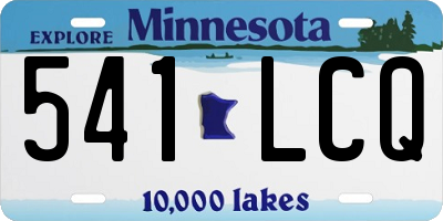 MN license plate 541LCQ