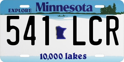 MN license plate 541LCR
