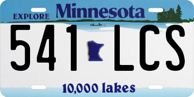 MN license plate 541LCS