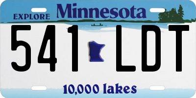 MN license plate 541LDT